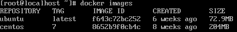 docker images